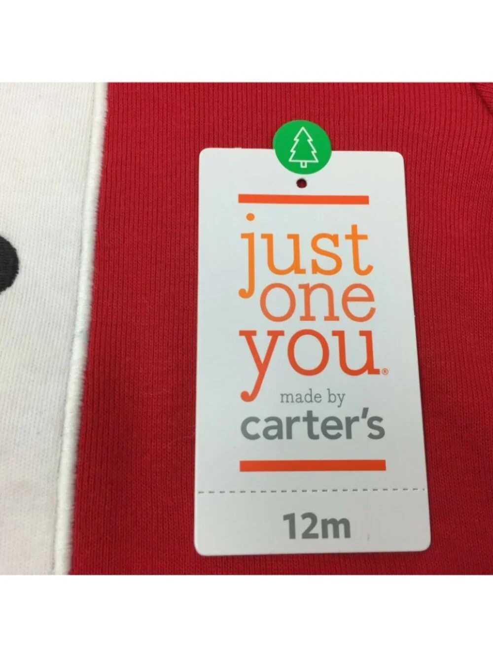 Carter's Just One You Red Christmas Bodysuit Hat Set Santa Suit Size 12M